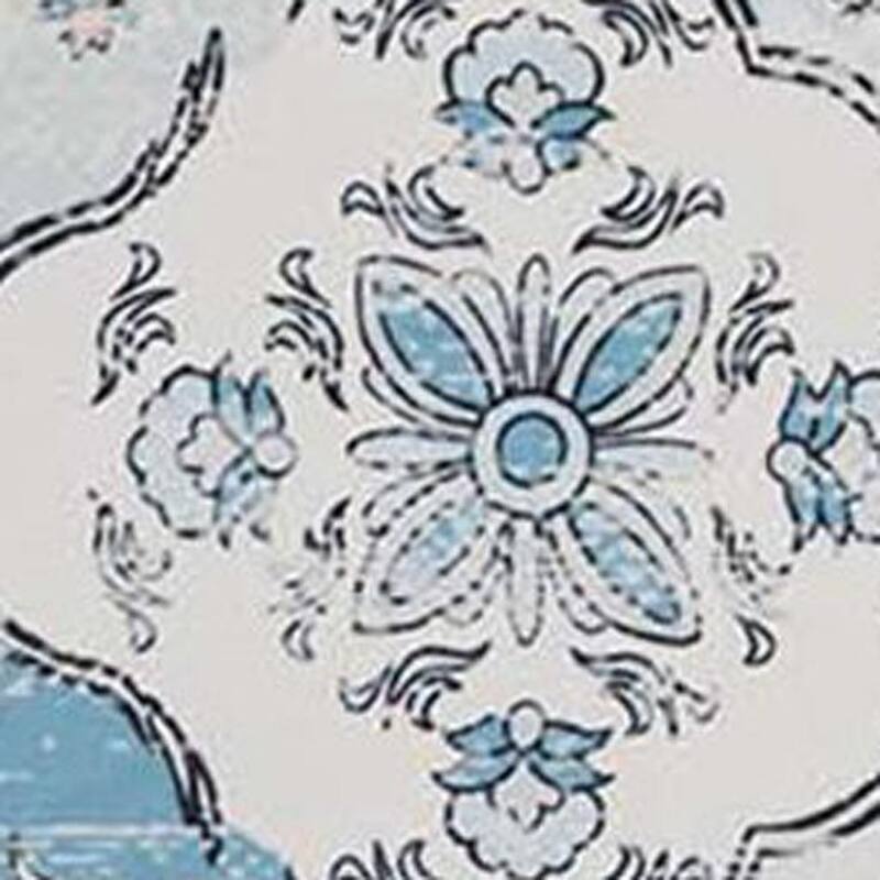 HomeRoots Patchwork Traditional Rectangle Area Rug - 6' X 9'