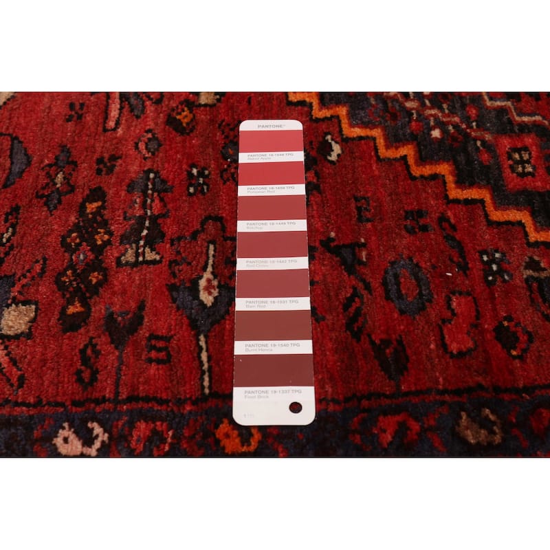 ECARPETGALLERY Hand-knotted Anadol Red Wool Rug - 3'7 x 9'9