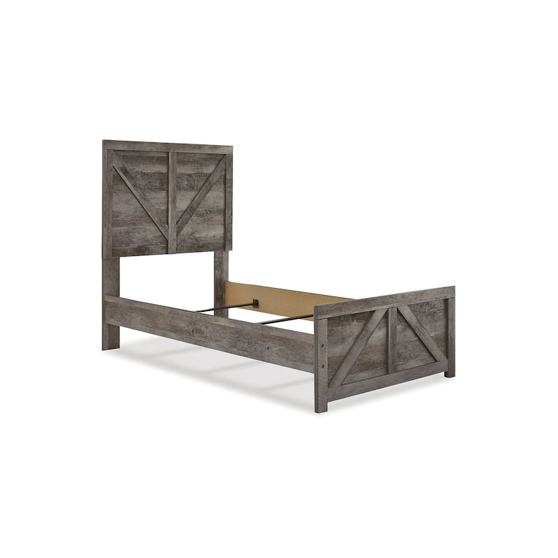 Wynnlow Twin Crossbuck Panel Bed