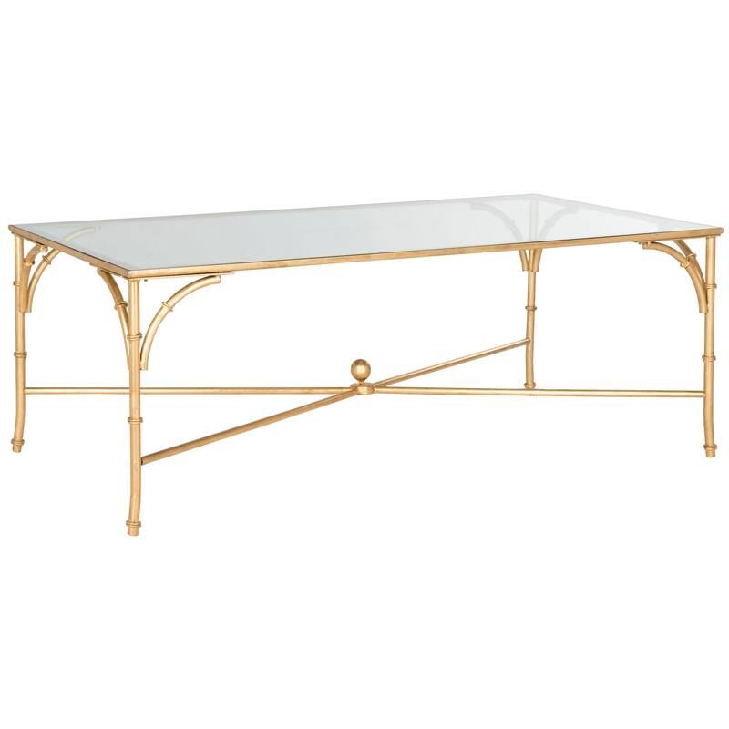 SAFAVIEH Maurice Gold Coffee Table - 50" x 26" x 18"