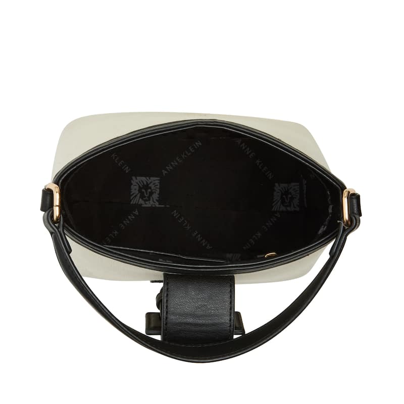 Anne Klein Small Bucket Bag with Detachable Strap