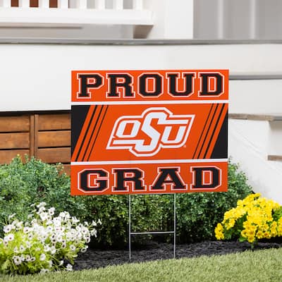 Oklahoma State University 24" x 18" Graduation Coroplast Outdoor Yard Sign