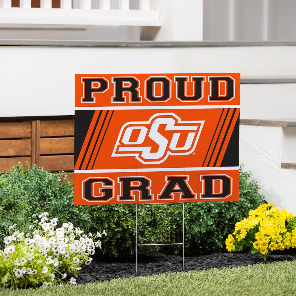 Oklahoma State University 24" x 18" Graduation Coroplast Outdoor Yard Sign