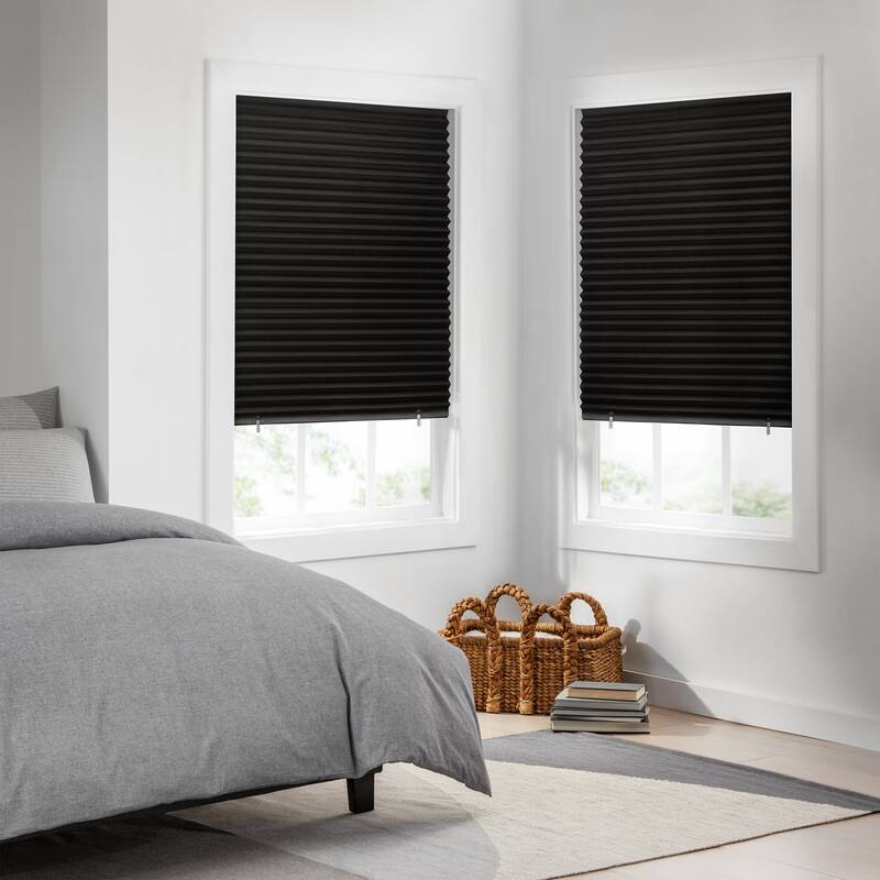 Eclipse Blackout Paper Pleated Cut-to-Width 2 Pack Shade