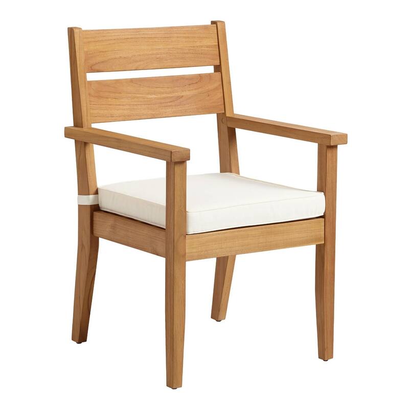 Clermont Outdoor Natural Teak Dining Arm Chair