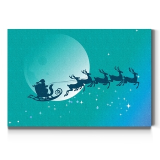 Moonlit Skaters-Premium Gallery Wrapped Canvas - Ready to Hang