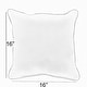 preview thumbnail 5 of 3, Sorra Home Sunbrella Outdoor Double Petite Flange Pillow Set of 2
