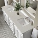 preview thumbnail 39 of 44, James Martin Vanities Bristol 72" Double Vanity, Bright White Bright White/Siberian