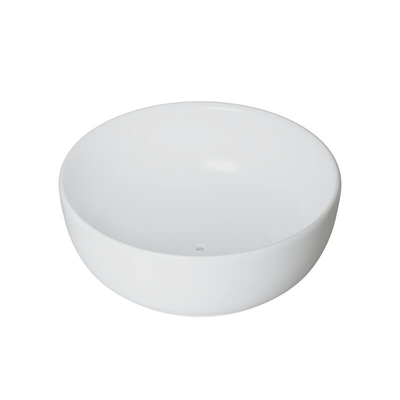 Repose 59" Stone Resin Soaking Tub - Round - 59D x 59W x 22H