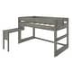 preview thumbnail 19 of 20, Max and Lily Farmhouse Twin-Size Low Loft with Hook-on Desk