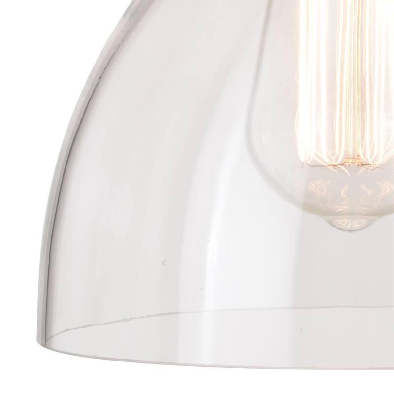 Ogden Contemporary Bathroom Vanity Light Fixture Clear Glass