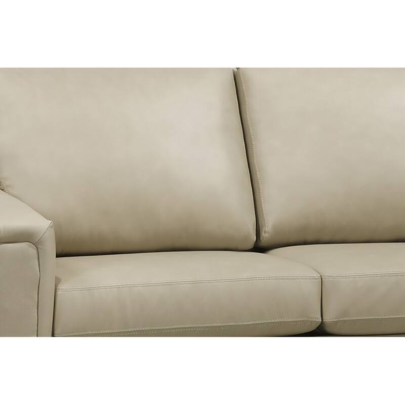 Lessa Modern Premium Top Grain Leather Sofa and Chair Set