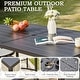 preview thumbnail 74 of 92, Versatile Outdoor Dining Sets w Swivel/Folding Chairs & Steel Slat Table and HDPE Dining Table Set for Gardens, Patios