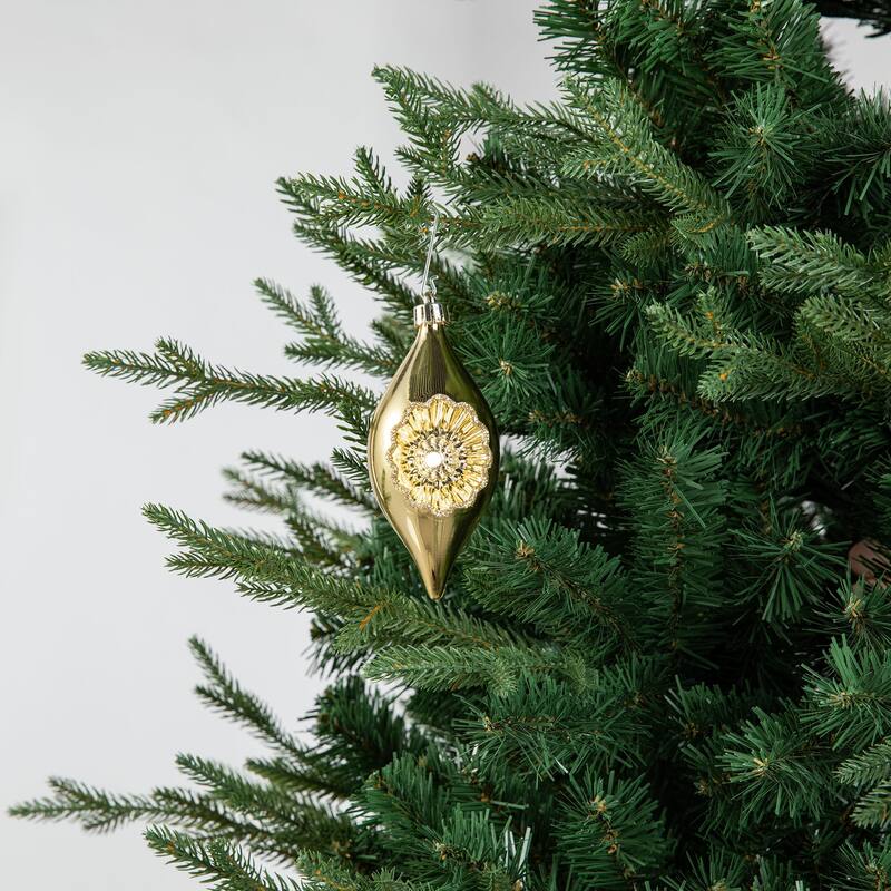 Glitzhome 160ct Christmas Elegant 29-Finish Ball Boxed Shatterproof Ornaments