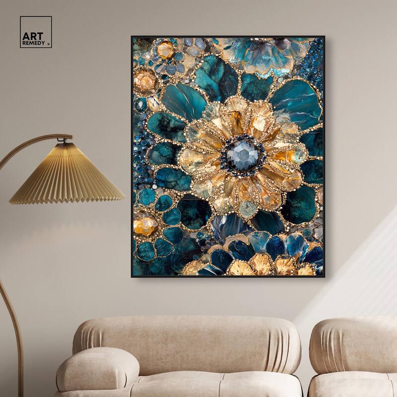 Opulent Geode IV Canvas by Art Remedy