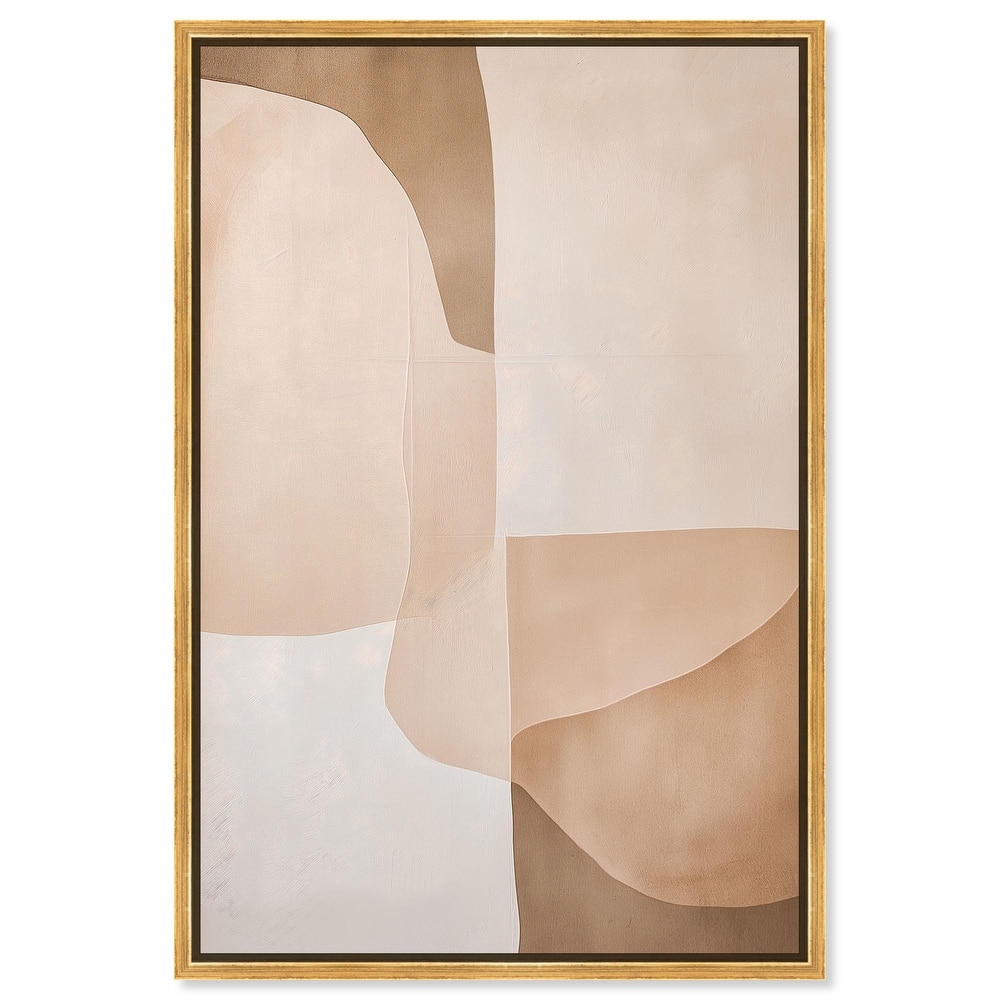Forms in Beige II Canvas by Art Remedy