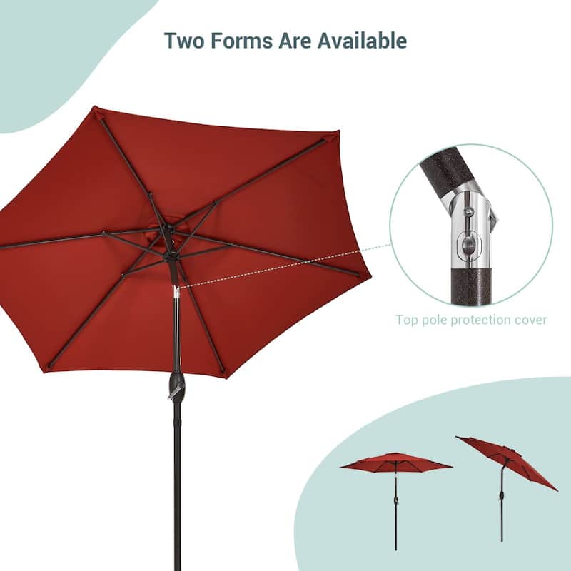 Bonosuki 7.5Ft Patio Market Umbrella Weather-Resistant Table Umbrella