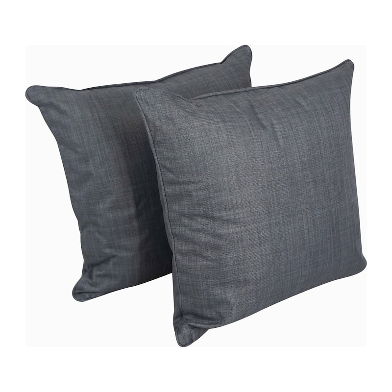 Delaney 25-inch Indoor/Outdoor Throw Pillow (Set of 2) - Cool Grey