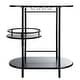 preview thumbnail 3 of 55, SAFAVIEH Iva 17.7-Inch Swivel 3-Tier Metal Bar Cart - 29.53" W x 17.72" L x 32.76" H