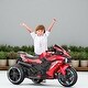 preview thumbnail 7 of 34, Electric Ride-On Motorcycle for Kids 3-6 Years Old, 12V, USB, MP3, LED Lights & Shock Absorbers