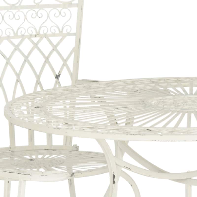 SAFAVIEH Jaylene Victorian Scroll Iron 5-Piece Outdoor Patio Set - 39Wx39Dx29H