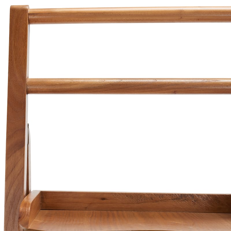 SAFAVIEH Ricca Distressed Ivory Leaning Etagere - 16.5" x 15" x 71.3" - 17Wx15Dx71H