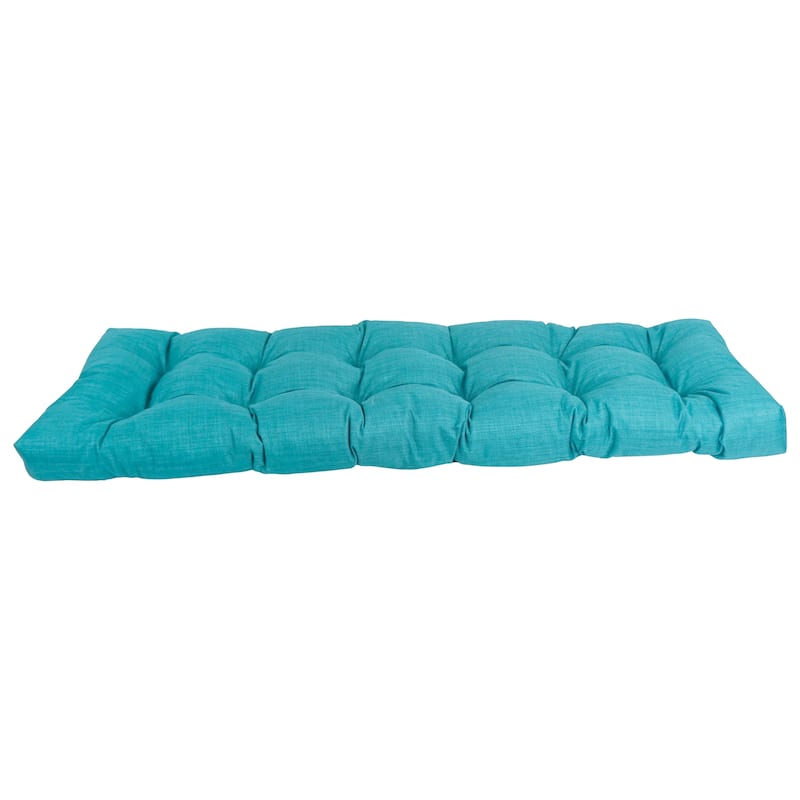 Tufted Indoor/Outdoor Bench Cushion (Multiple widths from 46 to 60 inch)
