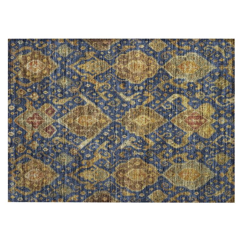 Machine Washable Indoor/ Outdoor Traditional Venetian Chantille Rug