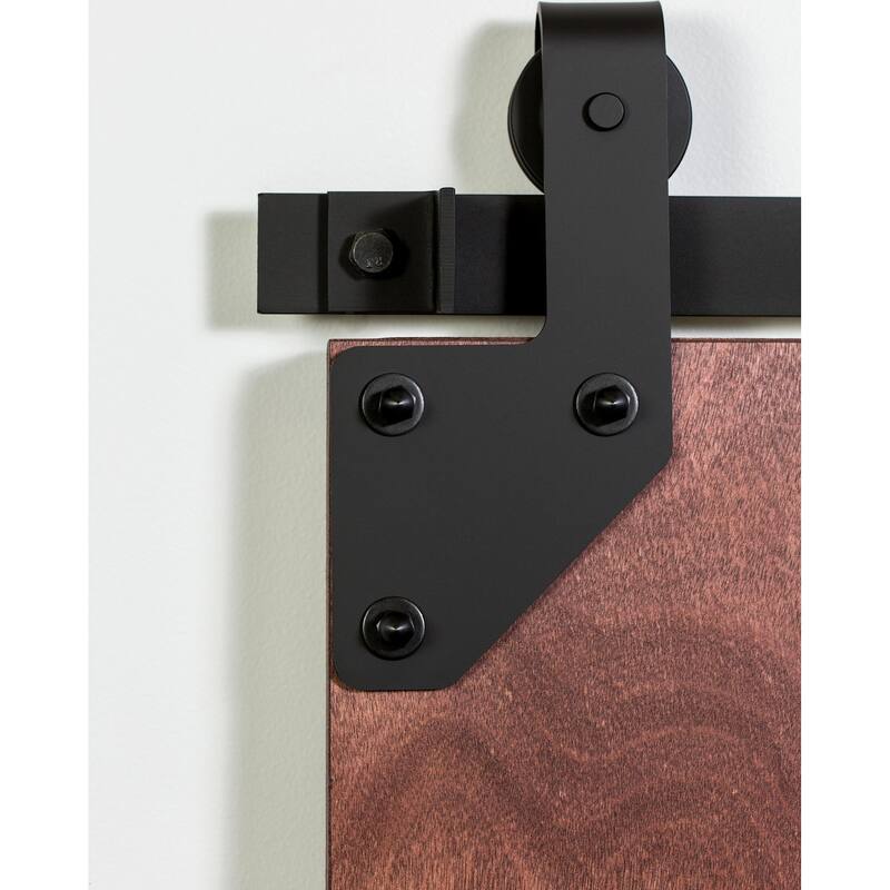 Leatherneck Hardware 142 Premium Series 60 Inch Cornered Style Sliding - Black