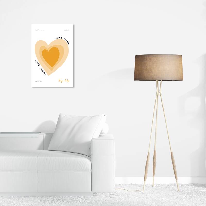 Wynwood Studio Canvas Typography and Quotes Cutie Patootie Orange and Dark Yellow Modern & Contemporary Wall Art Canvas Print - 16 x 24