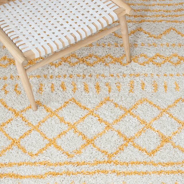 SAFAVIEH Arizona Shag Lotta Moroccan 1.2-inch Thick Rug