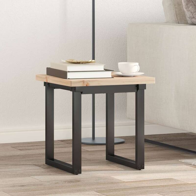 vidaXL Table Top Natural Pine Wood Solid Pine Wood 16 x 16 in Durable - 16 x 16 x 1 in