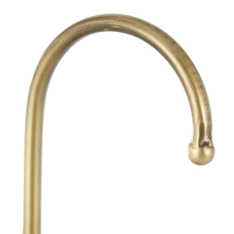 Metal Geometric 2 Section Umbrella Stand with Umbrella Shaped Handle - Gold or Black - Roche River Decor
