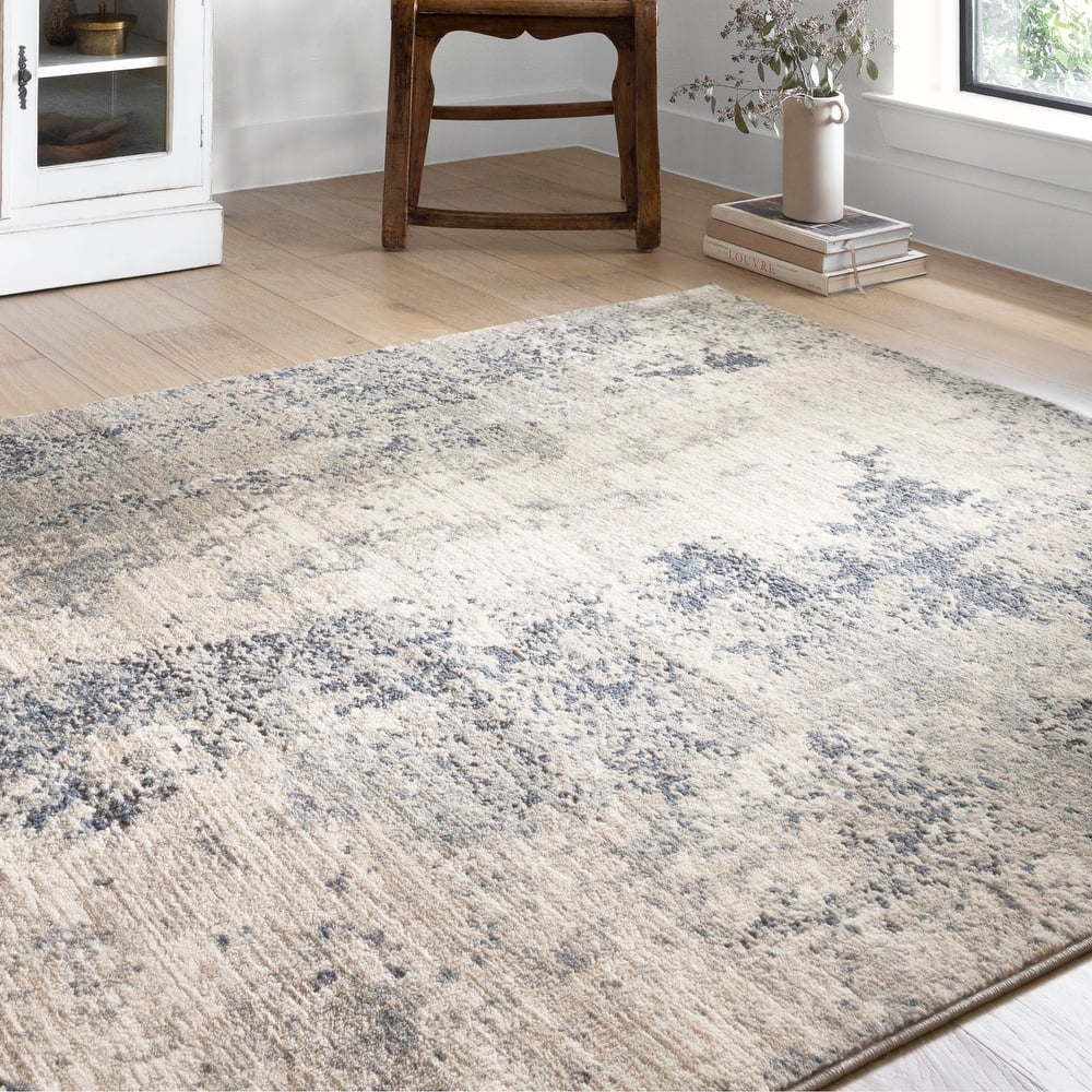 Alexander Home Josefina Distressed Abstract Contemporary Rug