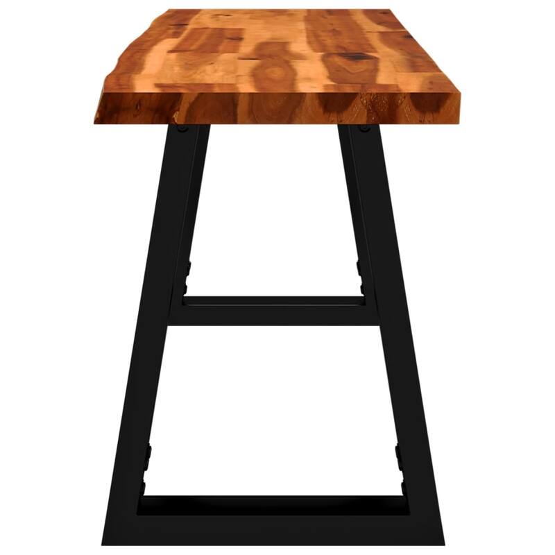 vidaXL Bench with Live Edge 63"/43.3"/55.1" Solid Wood Acacia