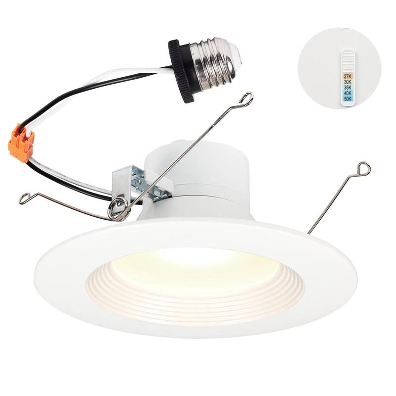 Westinghouse Lighting 14-Watt (100-Watt Equivalent) 5-6 in. Recessed LED Downlight with Color Temperature Selection - 5-6 Inch - 5-6 Inch - Selectable