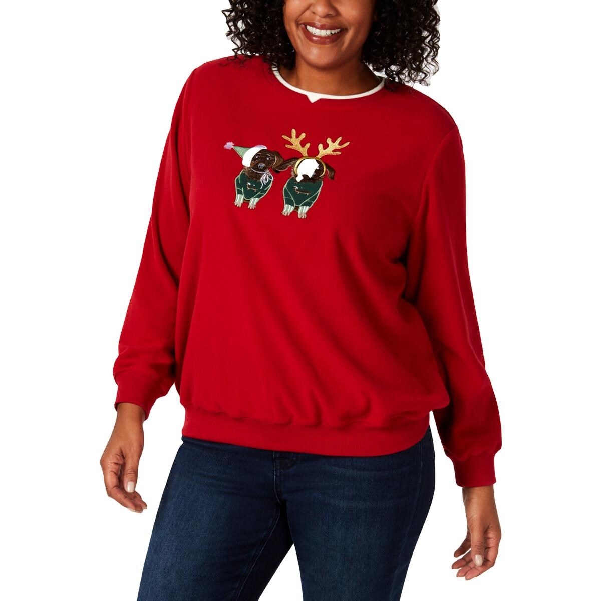 alfred dunner christmas sweatshirts