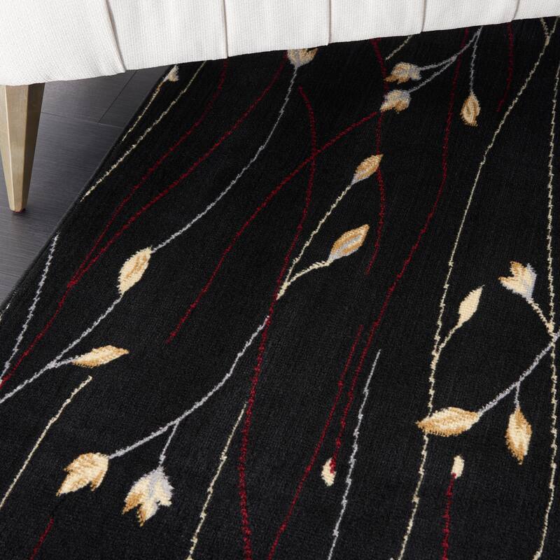 Nourison Grafix Floral Botanical Transitional Area Rug