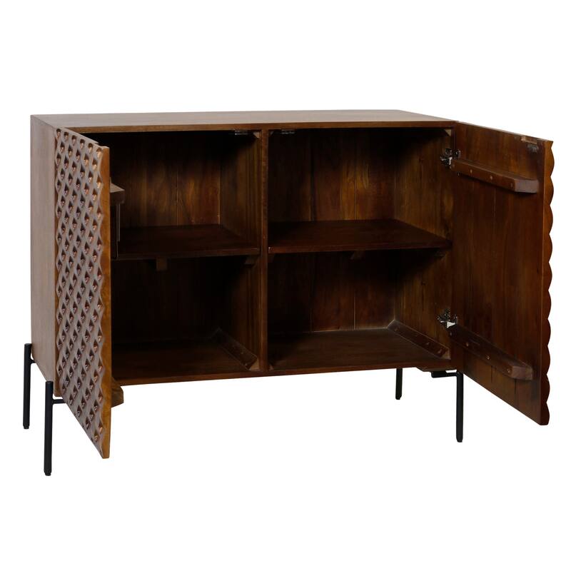 StyleCraft Calder 2-Door Sideboard - Tobacco