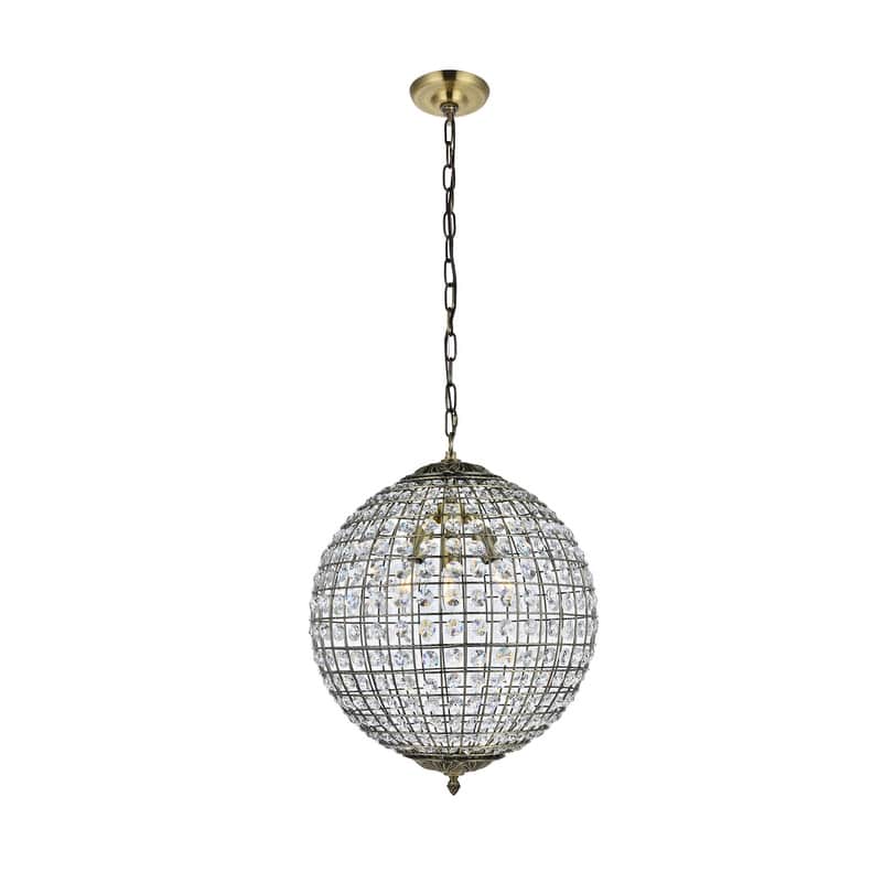 Ivy Court 3-Light 16 Inch Antique Bronze Pendant