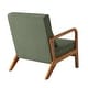 preview thumbnail 27 of 141, 25" W Mid Century Upholstered Wood Accent Chair with Pillow set of 2