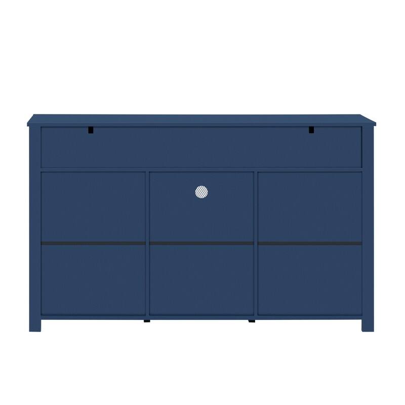 Farmhouse 55" Sideboard with 2 Sliding Barn Doors and 3 Drawers for Stylish Home Storage Solution