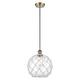 Option Antique Brass / Clear Glass with White Rope