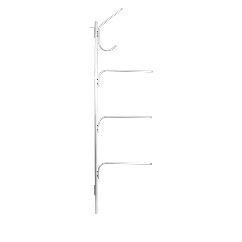 Household Essentials Hinge-It Clutterbuster Steel Valet Family Towel Bar - 19.0"L x 1.0"W x 74.0"H