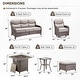 preview thumbnail 139 of 189, Pocassy Outdoor Wicker Sofa with Swivel Chair Fire Pit Table Furniture Set.