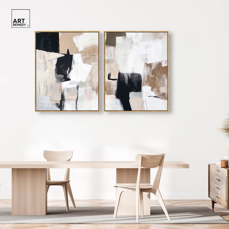 Endless Contrast Canvas Set of 2 by Art Remedy