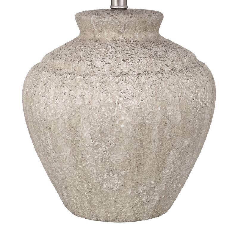 Acroma Rustic Table Lamp with Fabric Shade (Set of 2) - Set of 2
