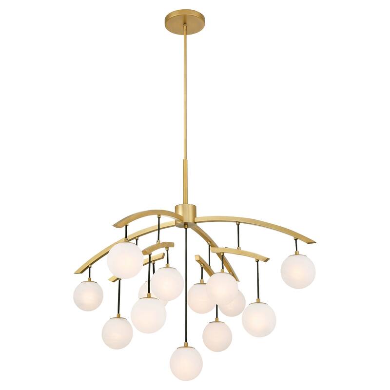 Minka Lavery 3748 Curven 13 Light 42" Wide Abstract Globe Chandelier