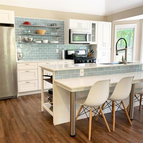 Merola Tile Chester Acqua 3 in. x 6 in. Ceramic Wall Subway Tile (6.02 sq. ft. / Case) Merola Tile Chester Acqua 3 in. x 6 in. Ceramic Wall Subway Tile (6.02 sq. ft. / Case)