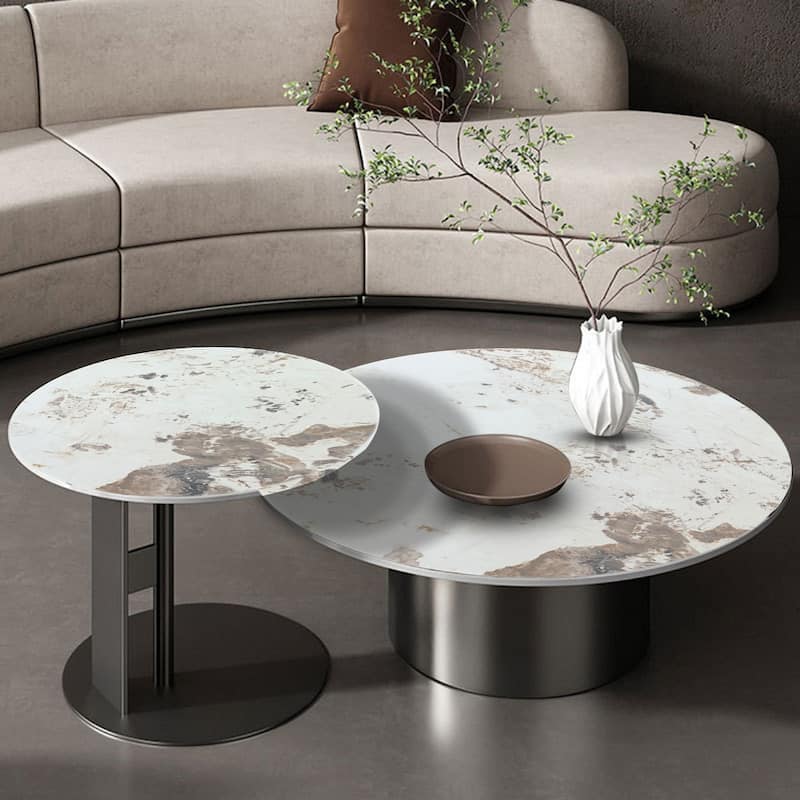 JASIWAY Modern Light Luxury Coffee Table Set